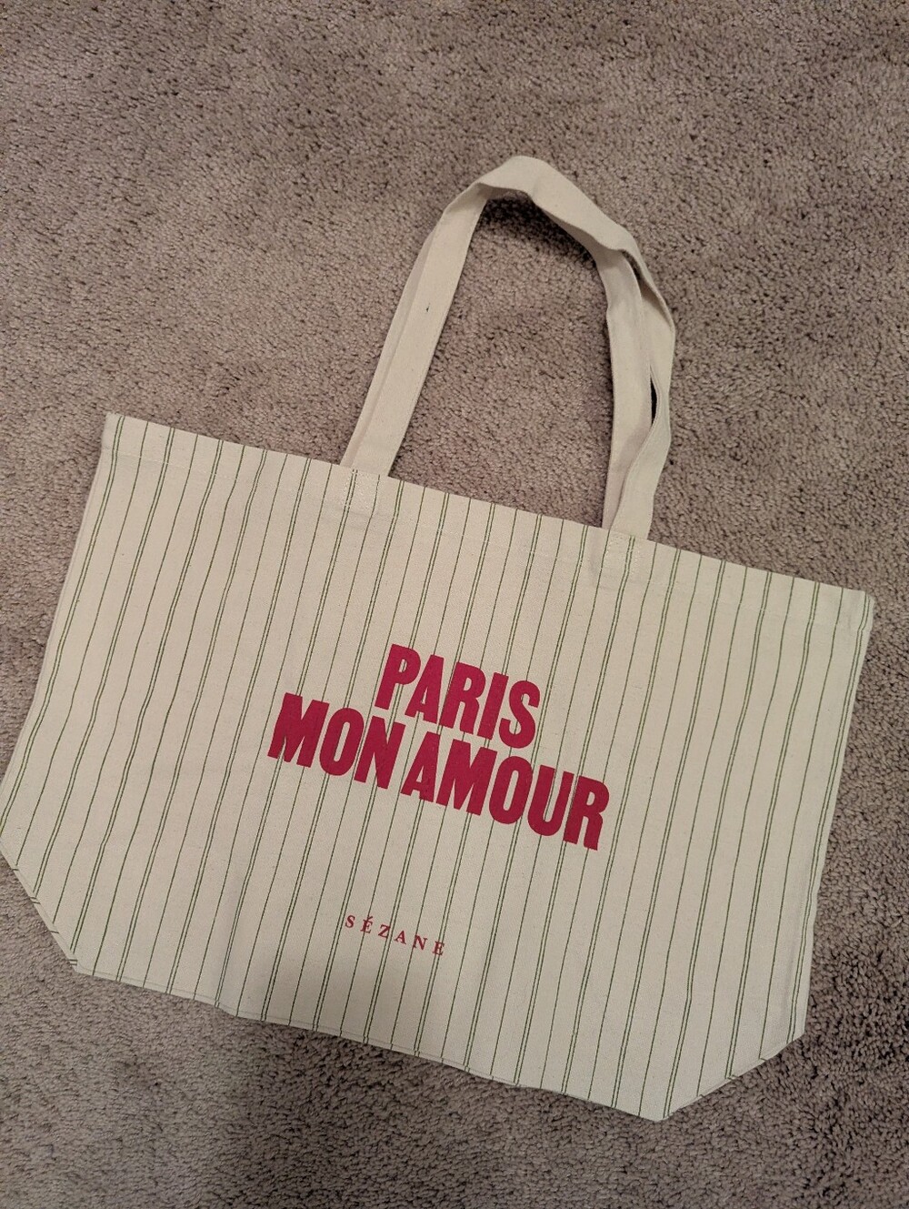 New Sézane Paris Mom Amour Tote Bag